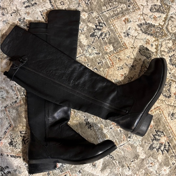 Gianni Bini Over-the-Knee Leather Boots – Black, Sleek & Stylish Sz 9.5 - Picture 1 of 16